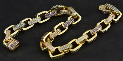 diamond hermes link chain|Hermes chain link bracelet.